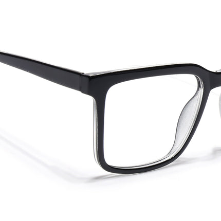 Voyage Shine Black Square Eyeglasses for Men & Women - MG4891-C1