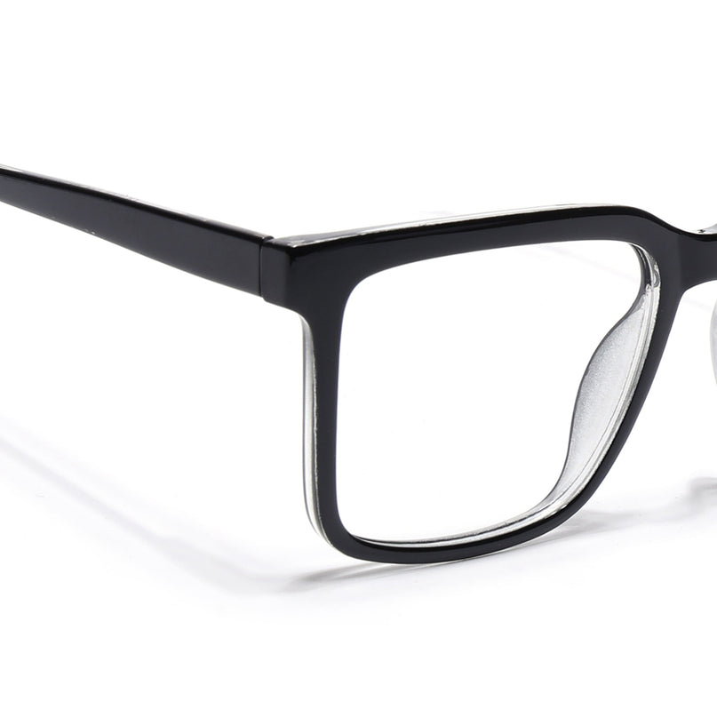 Voyage Shine Black Square Eyeglasses for Men & Women - MG4891-C1