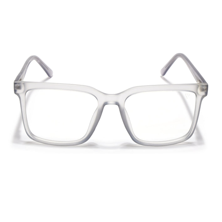 Voyage Transparent Grey Square Eyeglasses for Men & Women - MG4892-C2