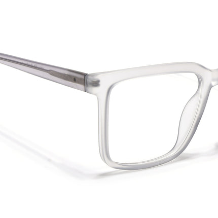 Voyage Transparent Grey Square Eyeglasses for Men & Women - MG4892-C2