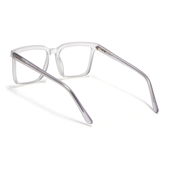 Voyage Transparent Grey Square Eyeglasses for Men & Women - MG4892-C2