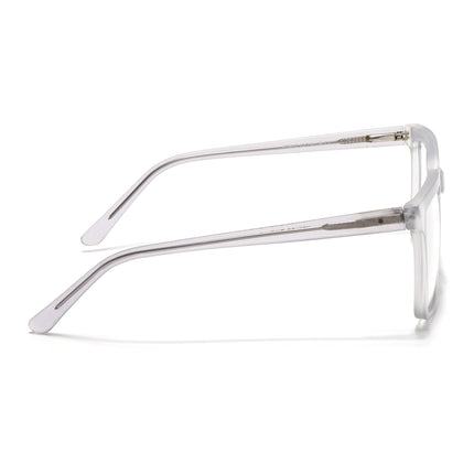 Voyage Transparent Grey Square Eyeglasses for Men & Women - MG4892-C2