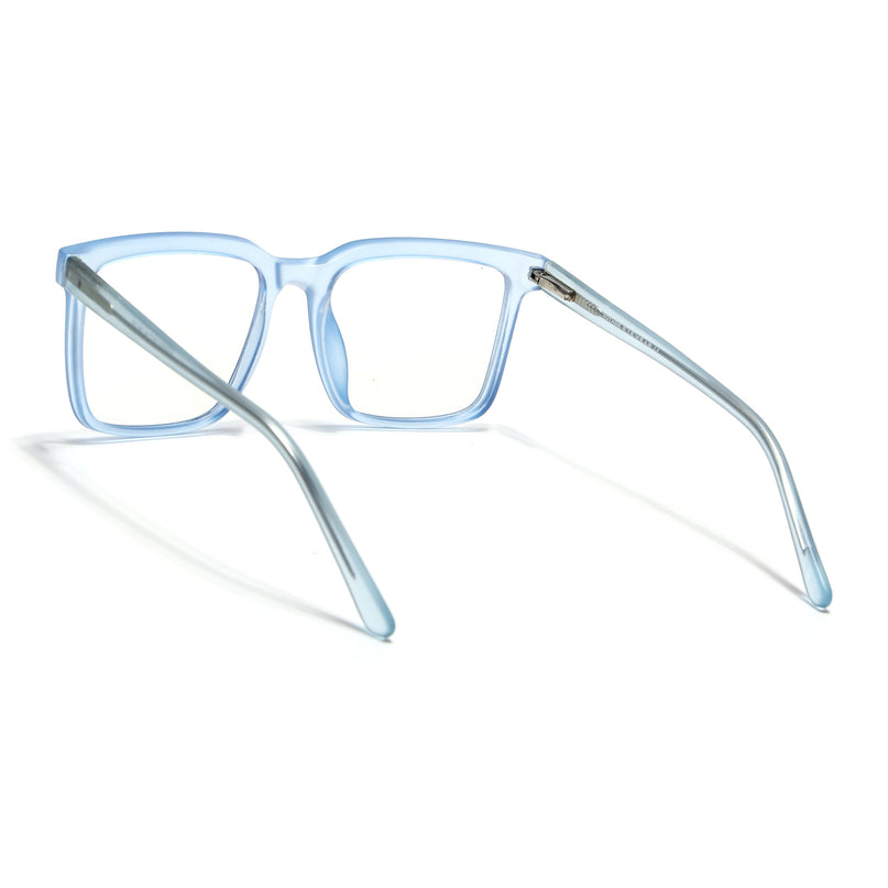 Voyage Transparent Blue Square Eyeglasses for Men & Women - MG4894-C4