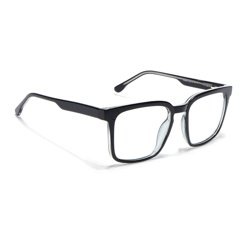 Voyage Shine Black Square Eyeglasses for Men & Women - MG4896-C1