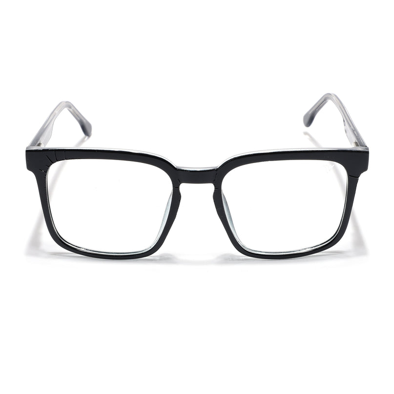 Voyage Shine Black Square Eyeglasses for Men & Women - MG4896-C1