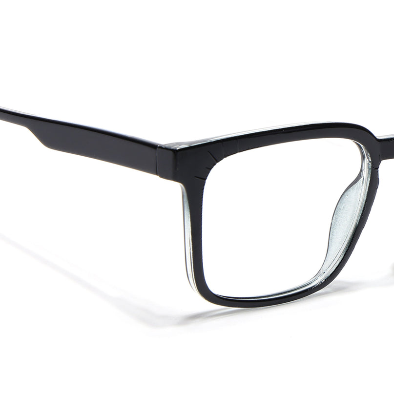 Voyage Shine Black Square Eyeglasses for Men & Women - MG4896-C1