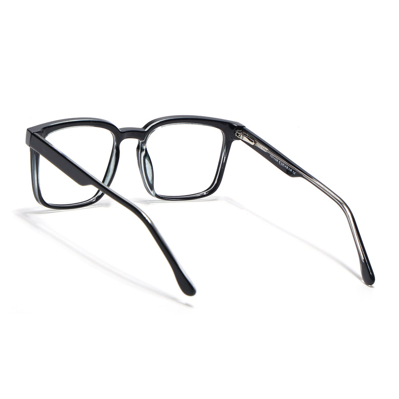 Voyage Shine Black Square Eyeglasses for Men & Women - MG4896-C1
