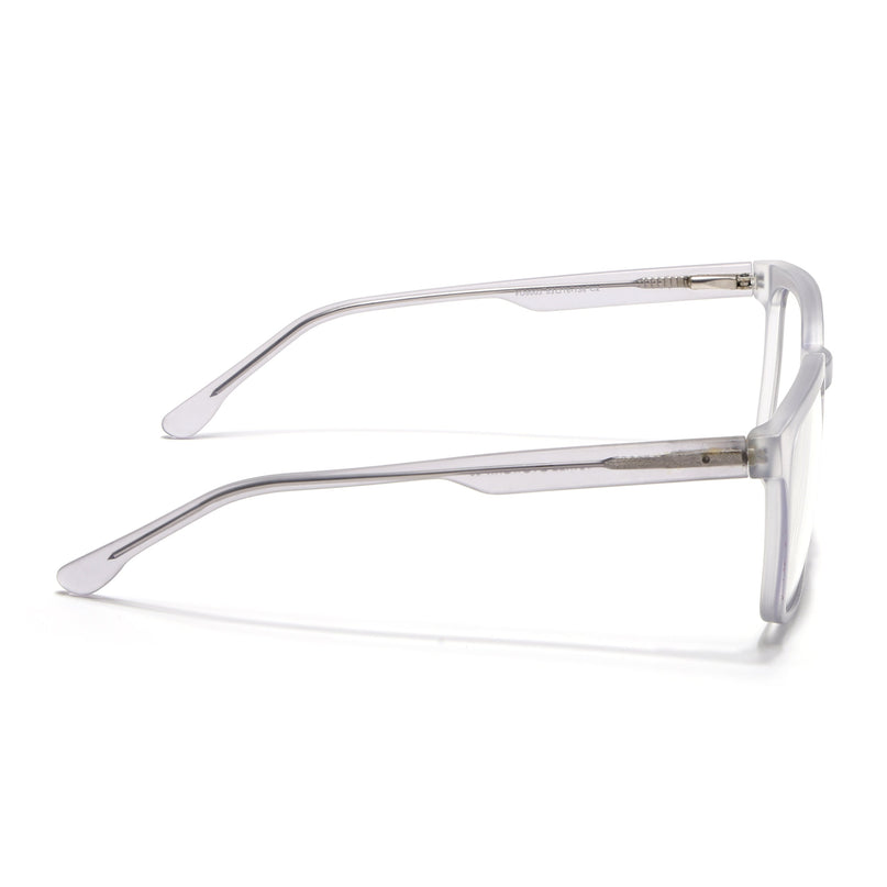 Voyage Transparent Grey Square Eyeglasses for Men & Women - MG4897-C2