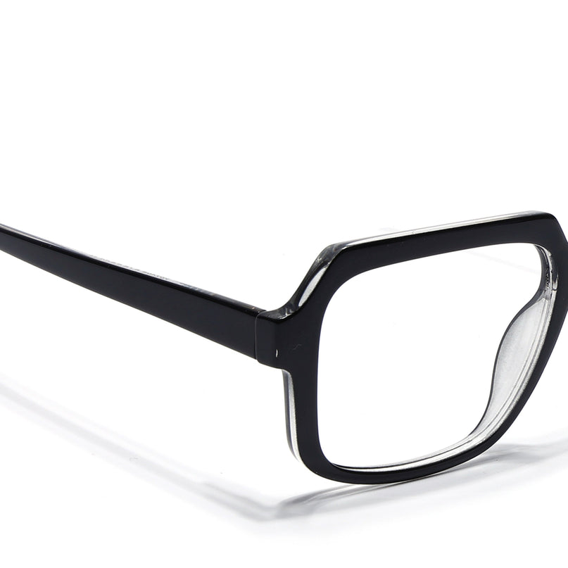 Voyage Shine Black Square Eyeglasses for Men & Women - MG4901-C1