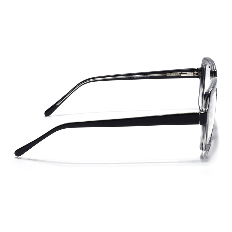 Voyage Shine Black Square Eyeglasses for Men & Women - MG4901-C1