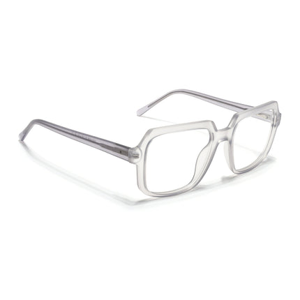 Voyage Transparent Grey Square Eyeglasses for Men & Women - MG4902-C2