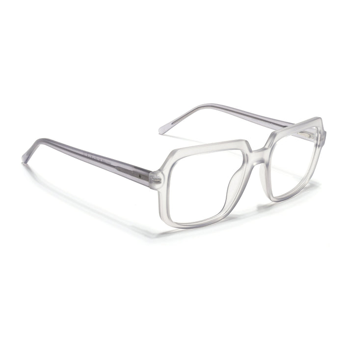 Voyage Transparent Grey Square Eyeglasses for Men & Women - MG4902-C2