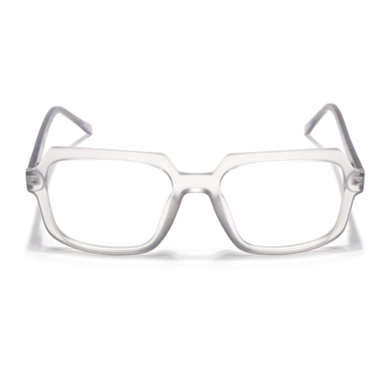 Voyage Transparent Grey Square Eyeglasses for Men & Women - MG4902-C2