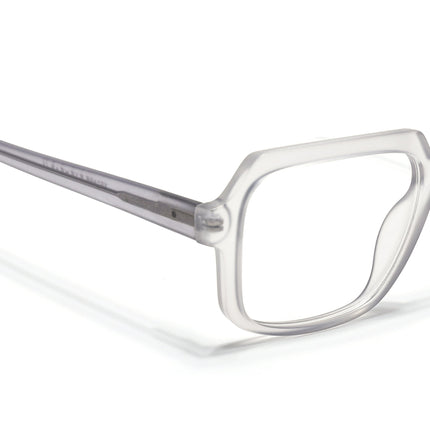 Voyage Transparent Grey Square Eyeglasses for Men & Women - MG4902-C2