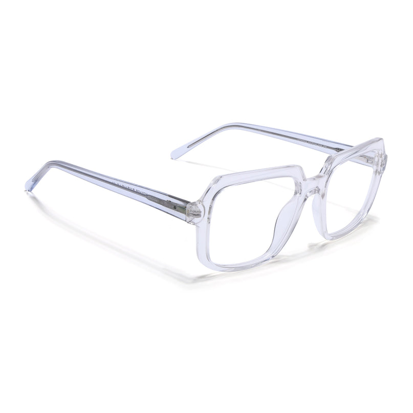 Voyage Transparent Square Eyeglasses for Men & Women - MG4903-C3