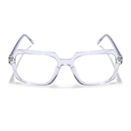Voyage Transparent Square Eyeglasses for Men & Women - MG4903-C3