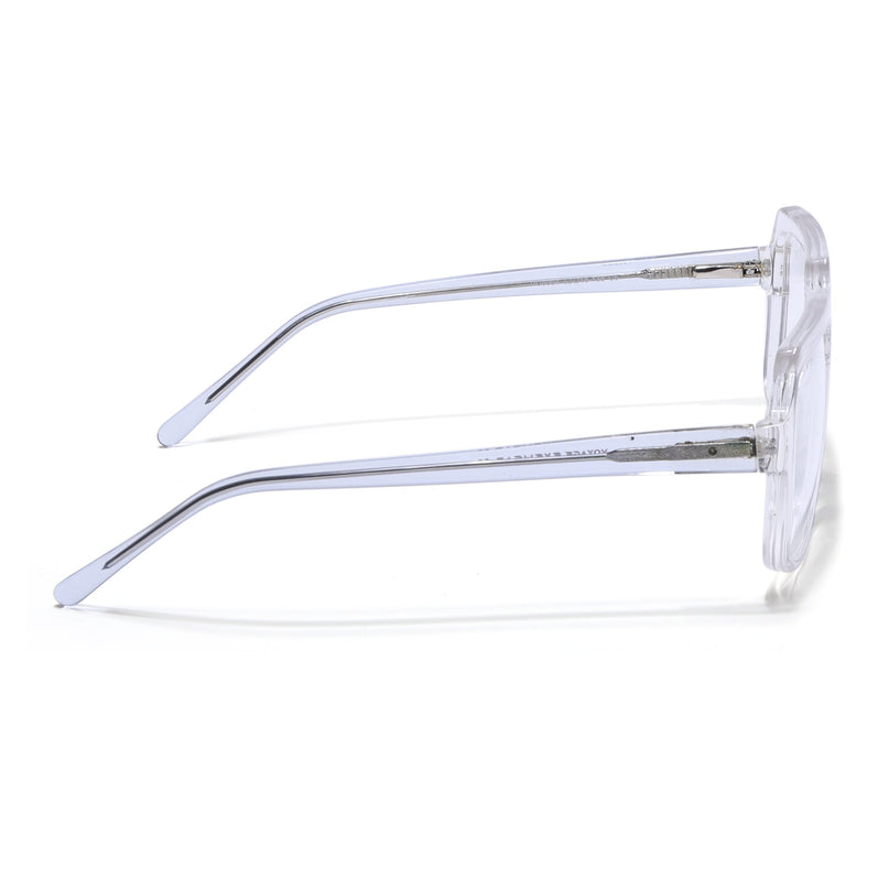Voyage Transparent Square Eyeglasses for Men & Women - MG4903-C3