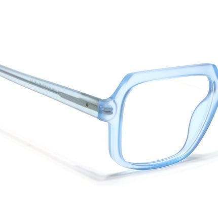 Voyage Transparent Blue Square Eyeglasses for Men & Women - MG4904-C4