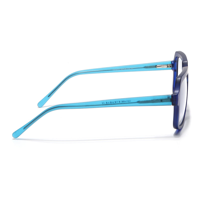 Voyage Navy Blue Square Eyeglasses for Men & Women - MG4905-C5