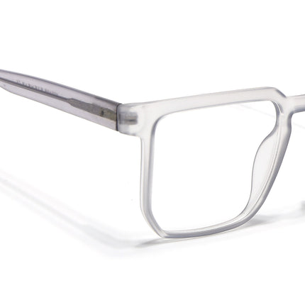 Voyage Transparent Grey Square Eyeglasses for Men & Women - MG4907-C2