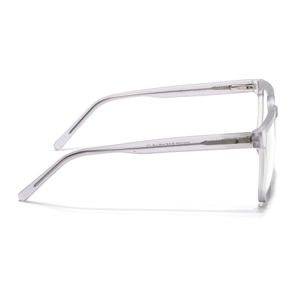 Voyage Transparent Grey Square Eyeglasses for Men & Women - MG4907-C2