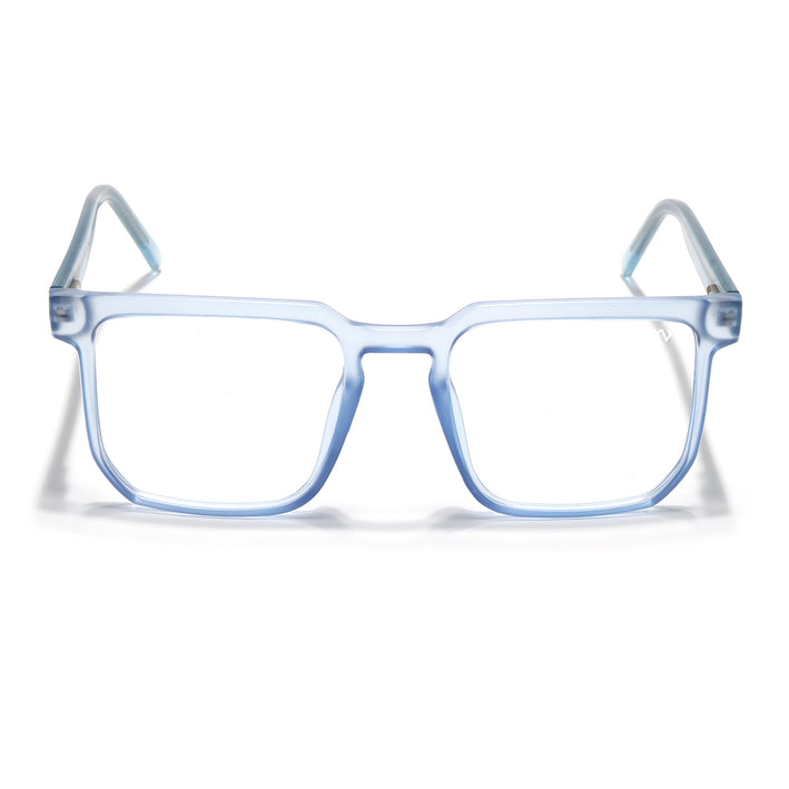 Voyage Transparent Blue Square Eyeglasses for Men & Women - MG4909-C4