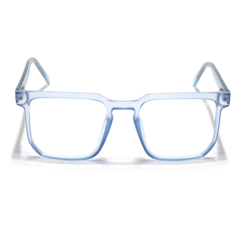 Voyage Transparent Blue Square Eyeglasses for Men & Women - MG4909-C4