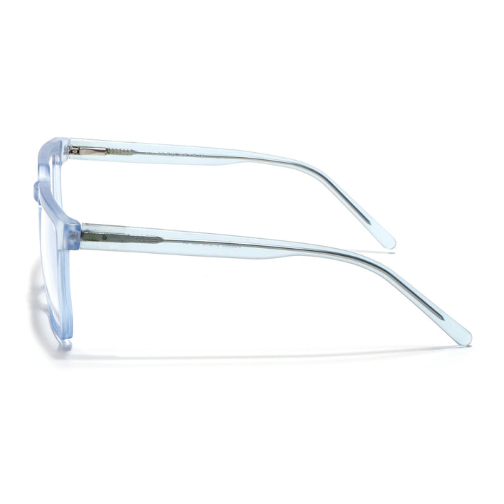 Voyage Transparent Blue Square Eyeglasses for Men & Women - MG4909-C4