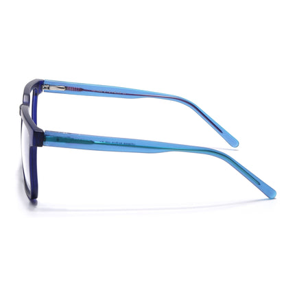 Voyage Navy Blue Square Eyeglasses for Men & Women - MG4910-C5