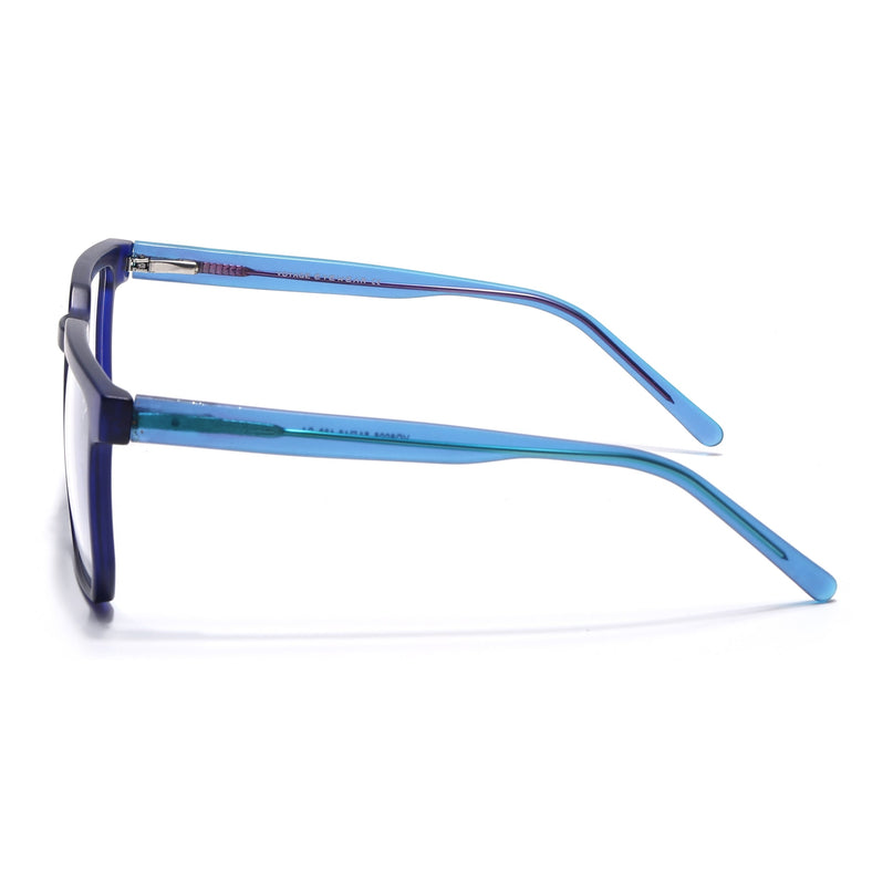 Voyage Navy Blue Square Eyeglasses for Men & Women - MG4910-C5