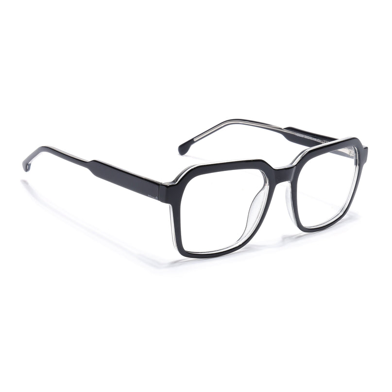 Voyage Shine Black Square Eyeglasses for Men & Women - MG4911-C1