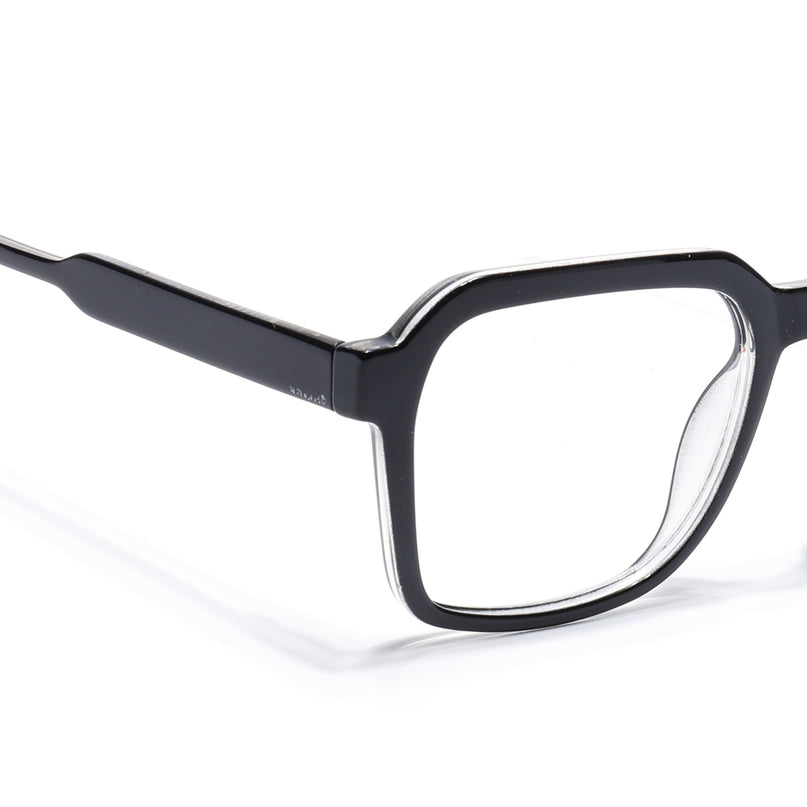Voyage Shine Black Square Eyeglasses for Men & Women - MG4911-C1