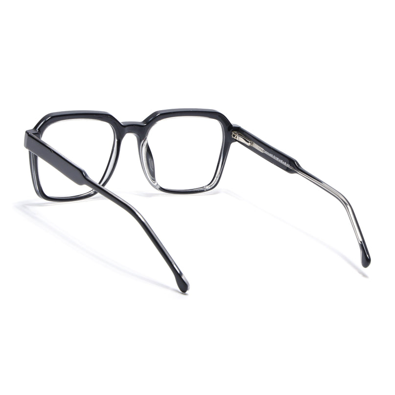 Voyage Shine Black Square Eyeglasses for Men & Women - MG4911-C1