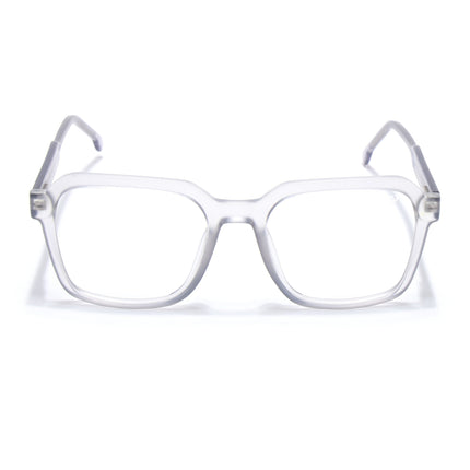 Voyage Transparent Grey Square Eyeglasses for Men & Women - MG4912-C2