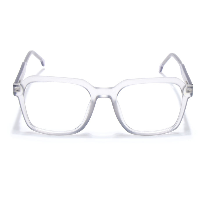 Voyage Transparent Grey Square Eyeglasses for Men & Women - MG4912-C2