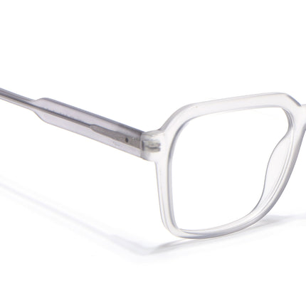 Voyage Transparent Grey Square Eyeglasses for Men & Women - MG4912-C2
