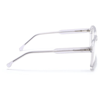 Voyage Transparent Grey Square Eyeglasses for Men & Women - MG4912-C2