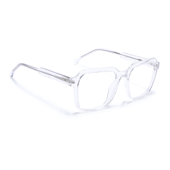 Voyage Transparent Square Eyeglasses for Men & Women - MG4913-C3