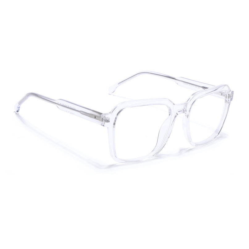 Voyage Transparent Square Eyeglasses for Men & Women - MG4913-C3