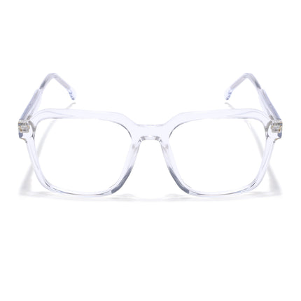 Voyage Transparent Square Eyeglasses for Men & Women - MG4913-C3