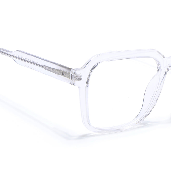 Voyage Transparent Square Eyeglasses for Men & Women - MG4913-C3