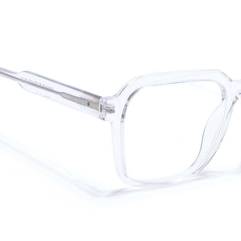 Voyage Transparent Square Eyeglasses for Men & Women - MG4913-C3