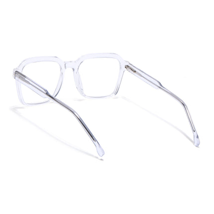 Voyage Transparent Square Eyeglasses for Men & Women - MG4913-C3