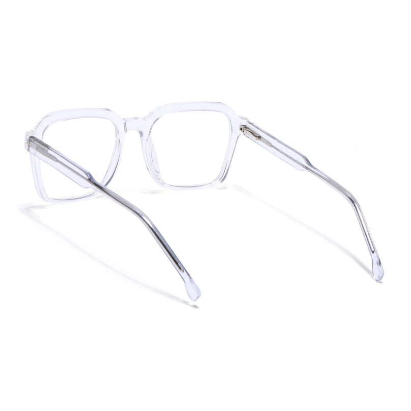 Voyage Transparent Square Eyeglasses for Men & Women - MG4913-C3