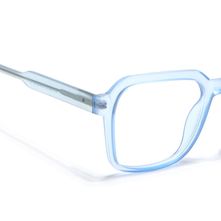 Voyage Transparent Blue Square Eyeglasses for Men & Women - MG4914-C4