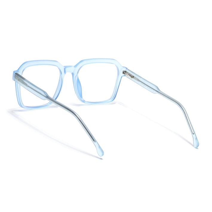 Voyage Transparent Blue Square Eyeglasses for Men & Women - MG4914-C4