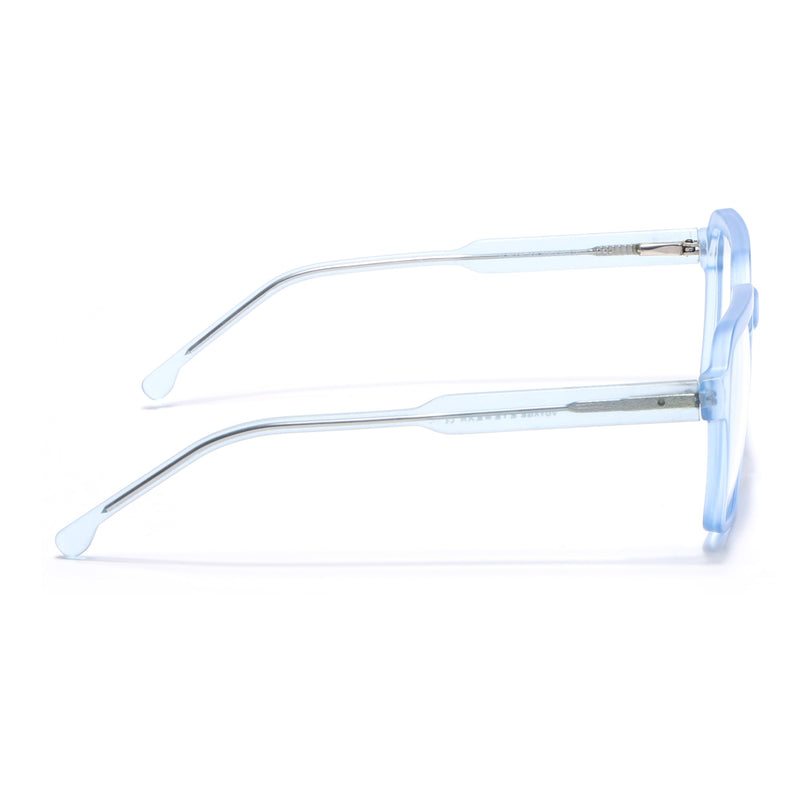 Voyage Transparent Blue Square Eyeglasses for Men & Women - MG4914-C4
