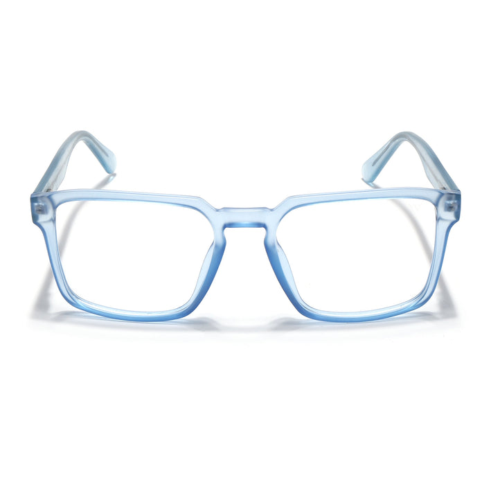 Voyage Transparent Blue Square Eyeglasses for Men & Women - MG4924-C4