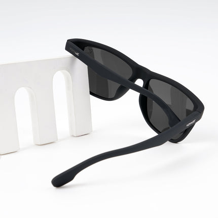 Dunk Matte Black Wayfarer Polarized Sunglasses | Black Lens - PMG5254