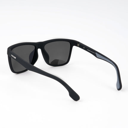 Dunk Matte Black Wayfarer Polarized Sunglasses | Black Lens - PMG5254
